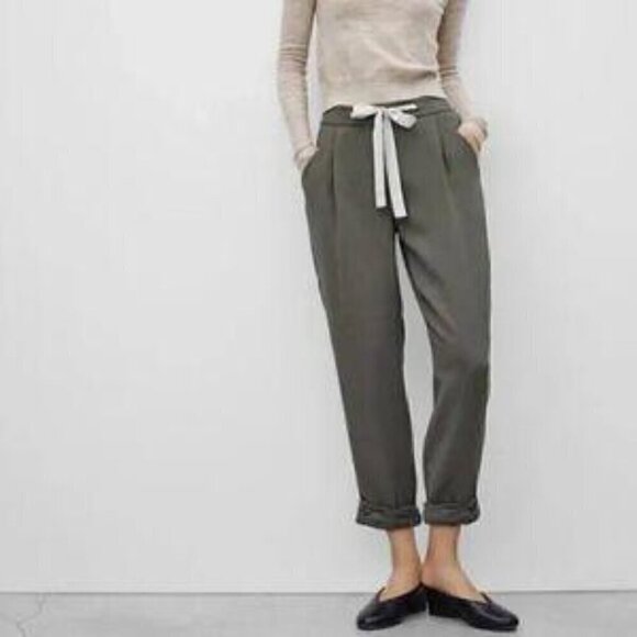 Wilfred Aritzia Army Green Allant Pant - Size 4 - Picture 2 of 7